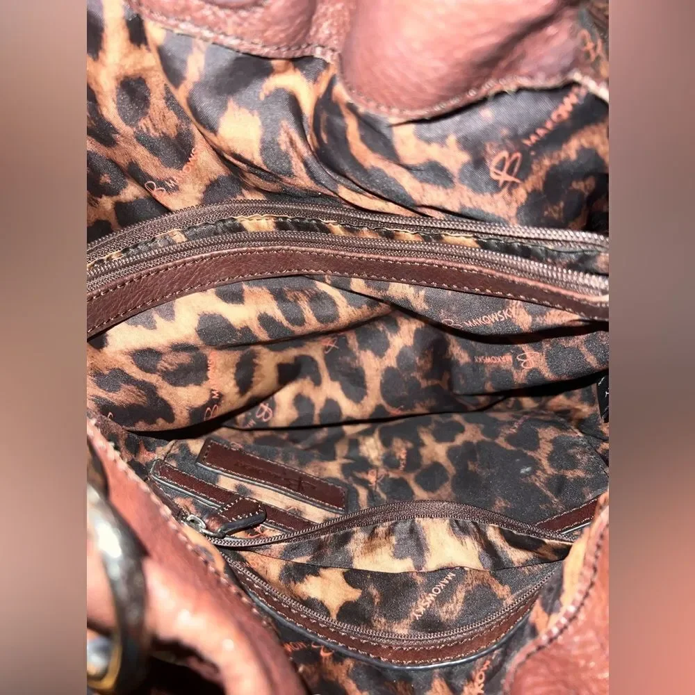 Authentic Distressed B. Makowski Hobo